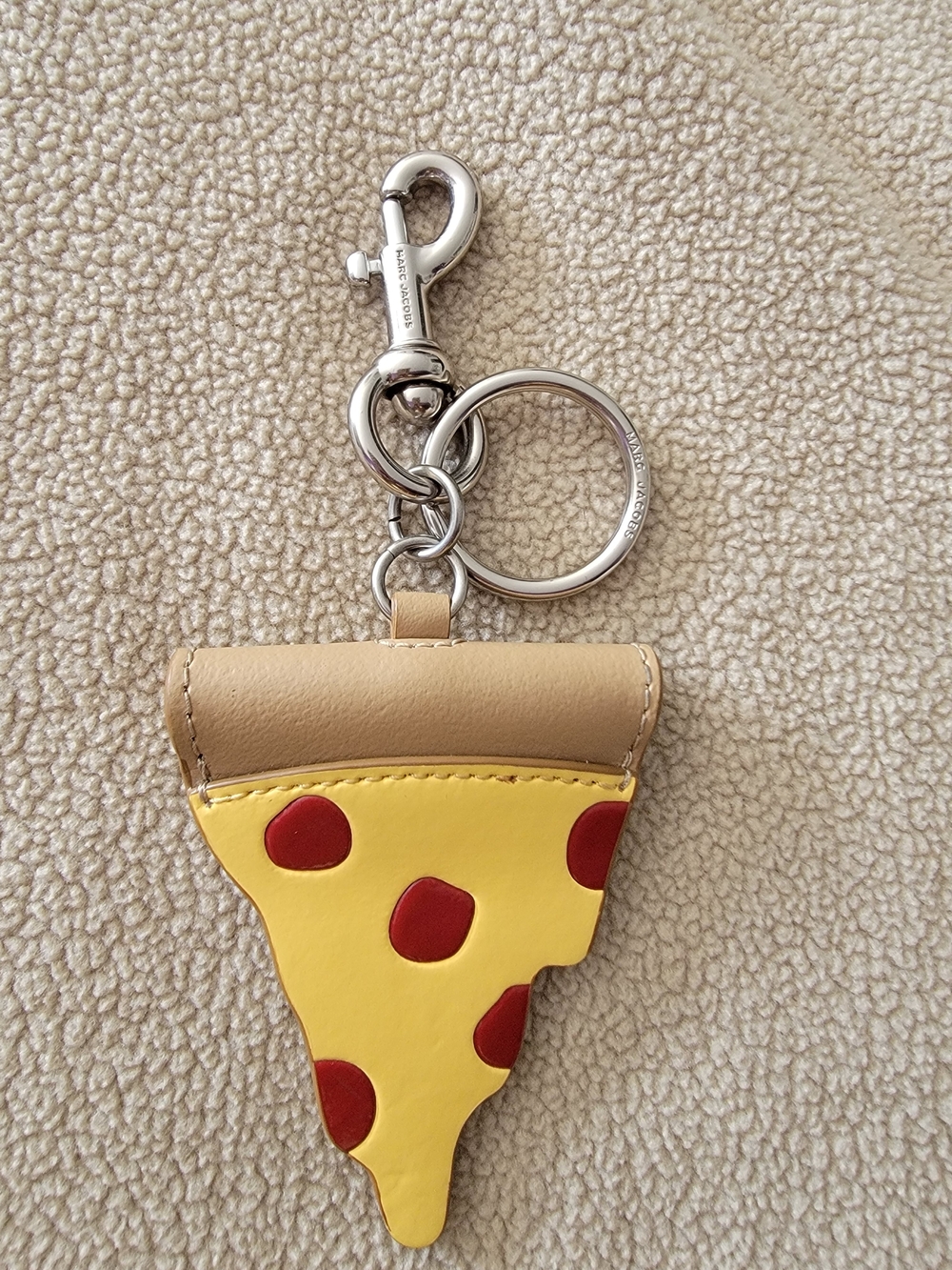 Marc Jacobs Yellow & Red Pizza Slice Purse Charm/ Key Ring
